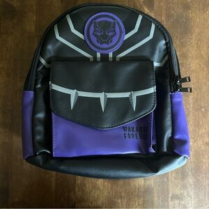 Marvel Black Panther Wakanda Women's Mini Backpack Black Purple NEW